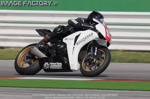 2010-06-26 Misano 0208 Rio - Superstock 1000 - Free Practice - Marcin Walkowiak - Honda CBR1000RR